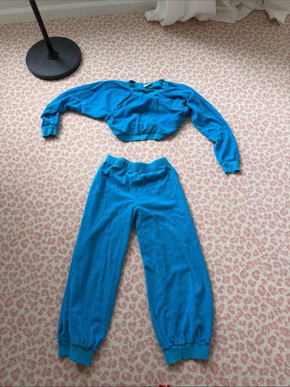 Suzie Kondi Blue Two-Piece Terry Set